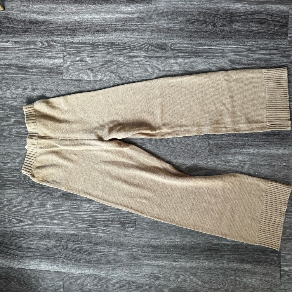 NWT Sabo Tan Cotton Knit Pants - Picture 10 of 10